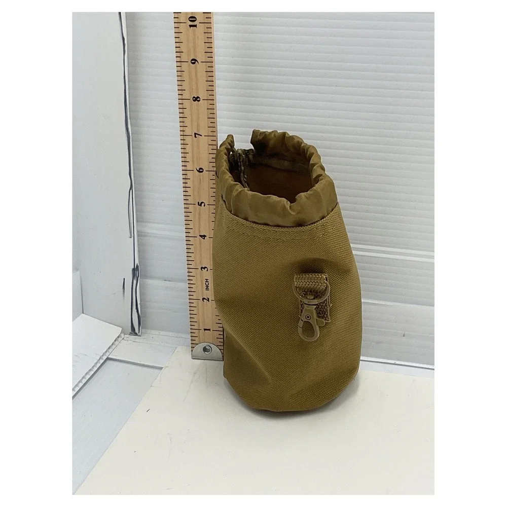 Tactical Utility Pouch Coyote Tan Drawstring Mesh Bottom‎ 7